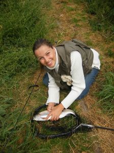 Girls catch fish in Spring too!